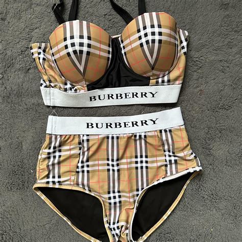 burberry ladies thongs|burberry bikini sets.